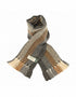 Mucros Irish Alpaca Scarf | Premium Brown Beige Charcoal Wool