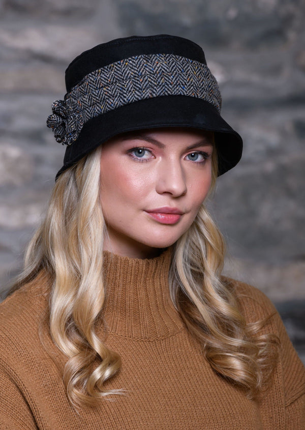 Mucros Black Kate Wax Hat