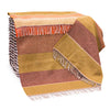 John Hanly Cashmere Merino Throw | Mustard Stripe