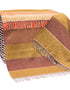 John Hanly Cashmere Merino Throw - Mustard Stripe