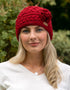 Erin Aran Trellis Flower Hat | Red