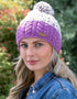 Erin Wool Bobble Flecked Lilac Hat