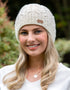 Erin Aran Cable Pullon Hat | Natural