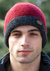 Crochet Turn up Hat Red