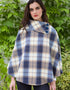 Mucros Poncho | Blue Check