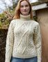 Aran Turtle Neck Sweater | Natural