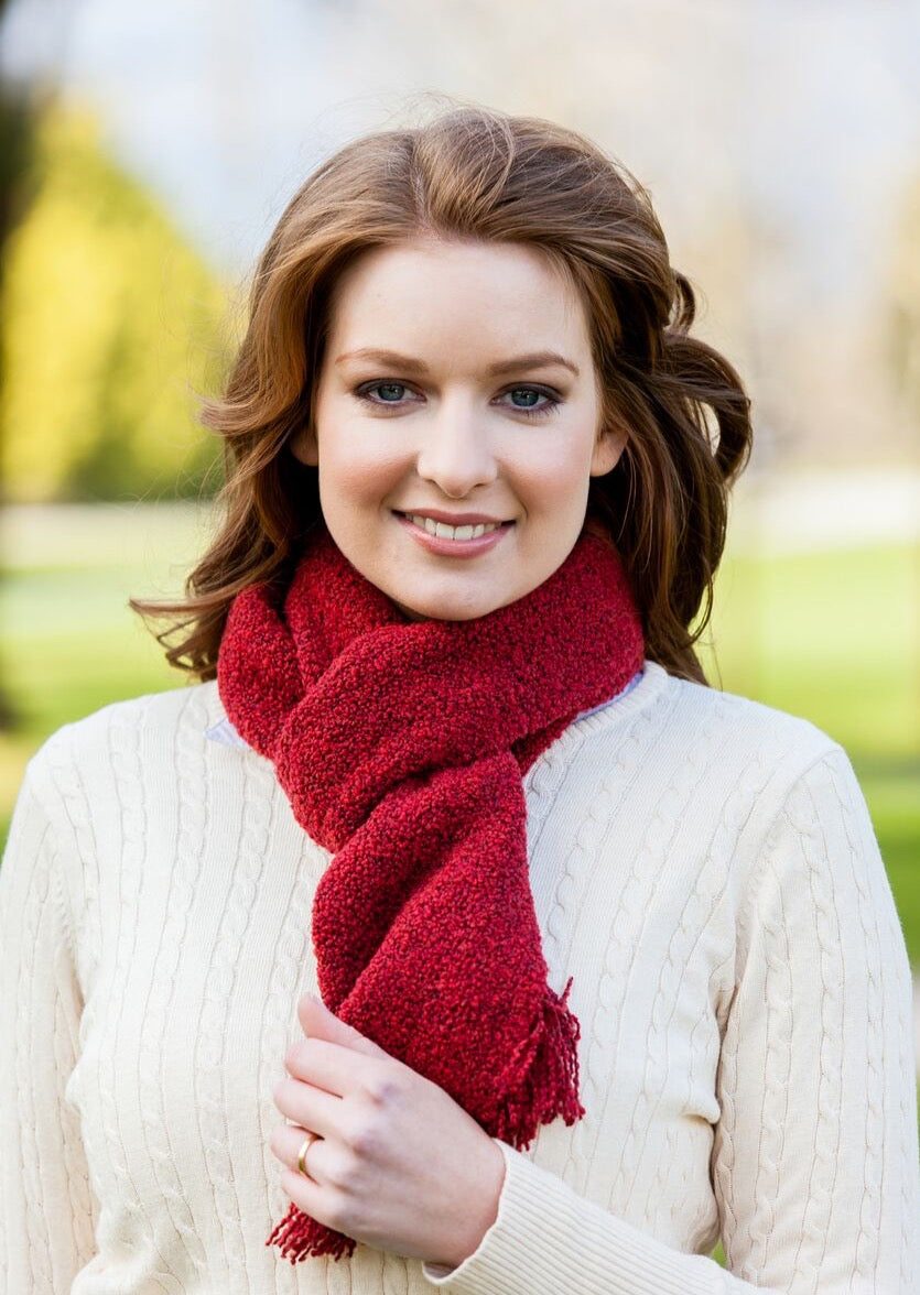 Mucros Red Skellig Scarf v10