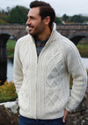 Aran Woollen Mills Hand Knit Cardigan | Natural