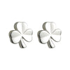 Silver Kids Shamrock Stud Earrings