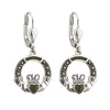 Connemara Marble Claddagh Earrings