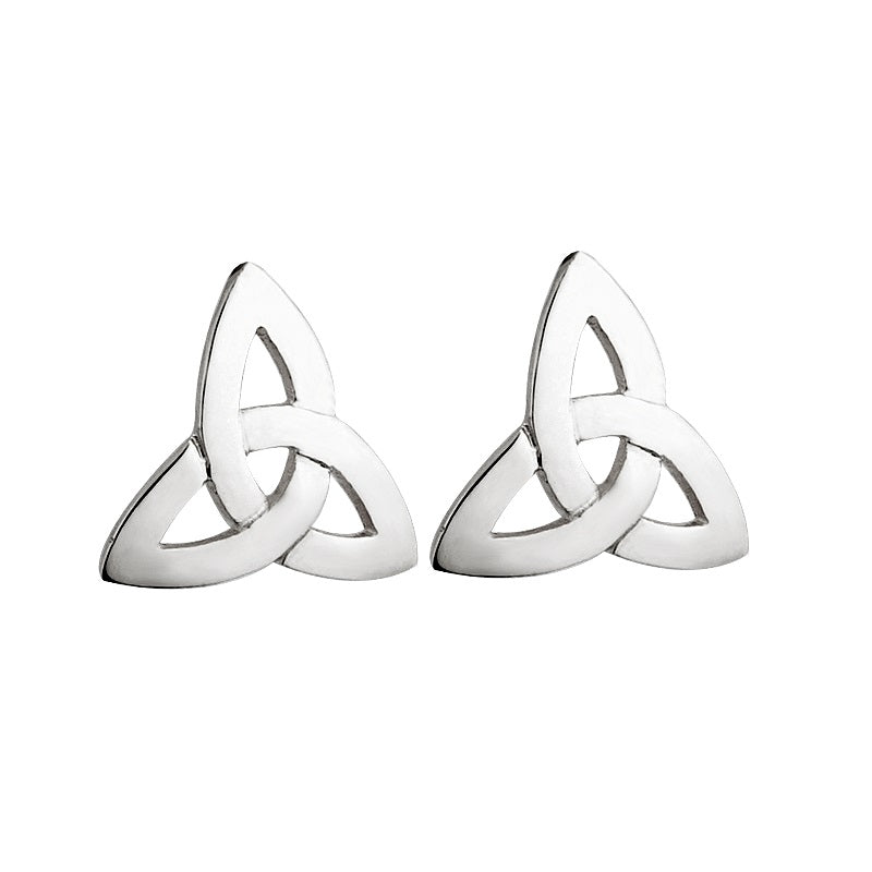 Sterling Silver Trinity Stud Earrings