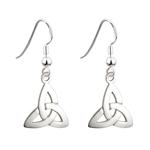 Sterling Silver Trinity Drop Earrings