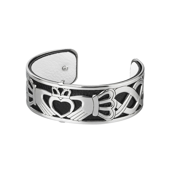 Claddagh Celtic Cuff Bangle