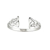 SILVER CELTIC FRONT BANGLE