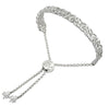 Solvar Silver Trinity Knot Draw String Bangle s5979
