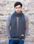 Mucros Soft Donegal Wool Blue Scarf