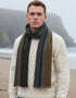 Mucros Donegal Scarf | Stripe Herringbone