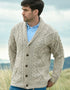 Aran Crafts Button Cardigan | Oatmeal