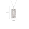 Sterling Silver Celtic Ingot Necklace