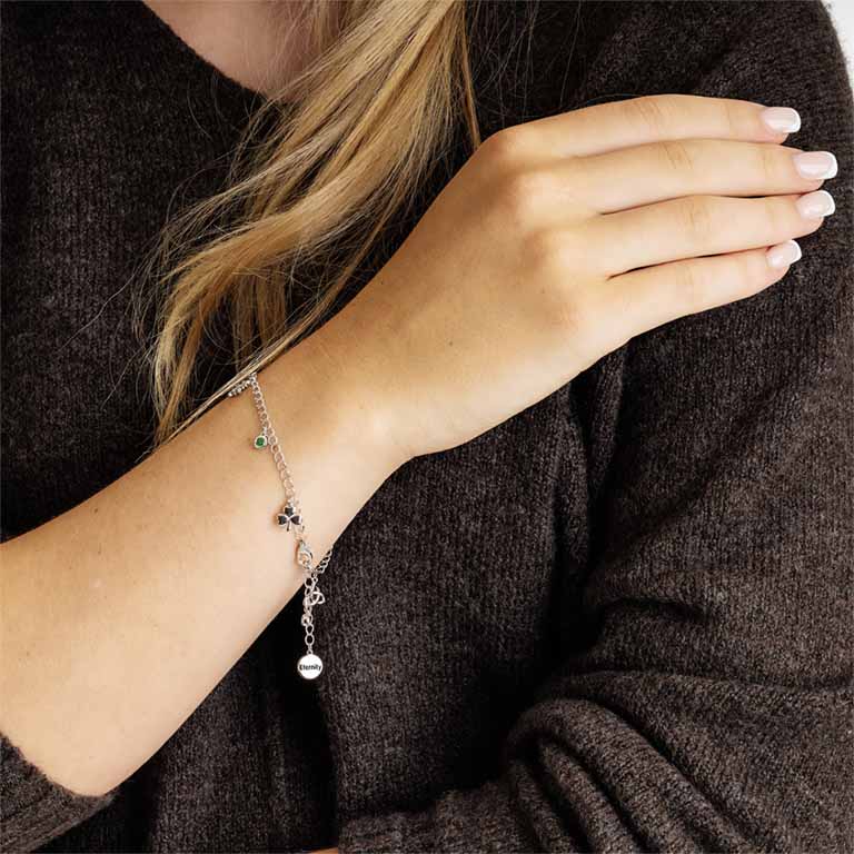 Sterling Silver Celtic Charms Bracelet