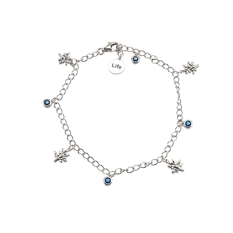 Sterling Silver Tree of Life Charm Bracelet