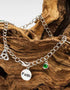 Sterling Silver Celtic Trinity Knot Charm Bracelet