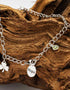Sterling Silver Shamrock Charm Bracelet