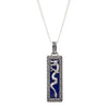 Sterling Silver Men’s Blue Lapis Dragon Necklace