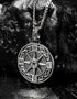 Sterling Silver Men’s Celtic Compass North Star Polaris Necklace