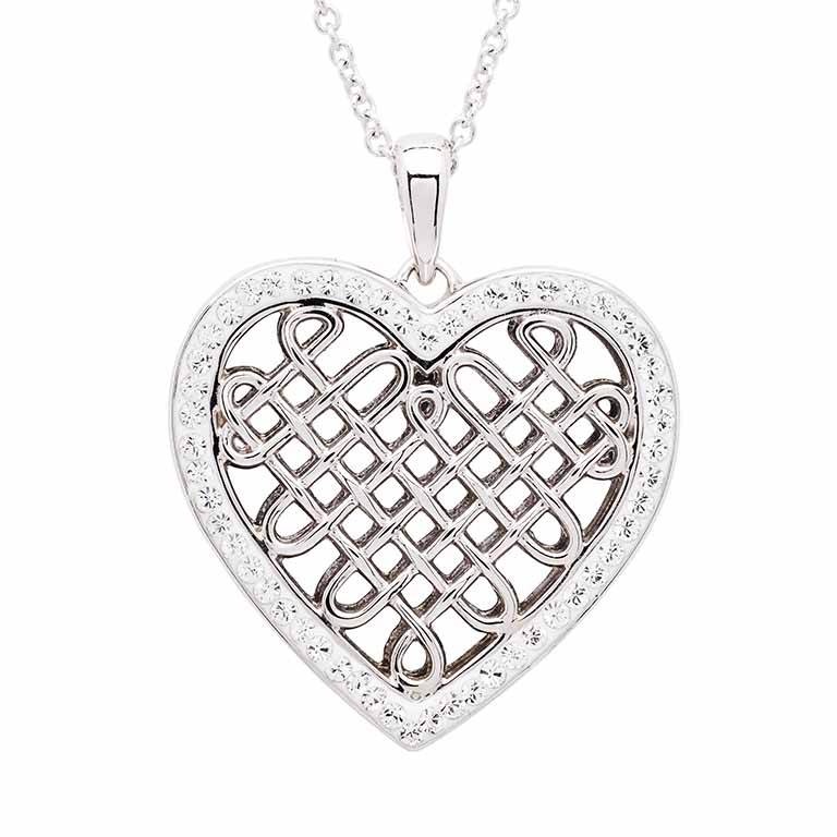 Sterling Silver Celtic Heart Necklace