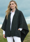 Aran Crafts Charcoal Ashbourne Tweed Cape