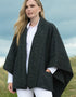 Aran Crafts Ashbourne Tweed Cape | Charcoal