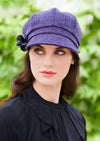 Ladies Purple Mucros Newsboy Cap