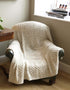 Aran Crafts Honeycomb Wool Throw | Oatmeal