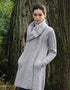 Aran Crafts Chunky Collar Coat | Grey