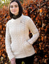 Aran Heart Design Zip Cardigan | Natural
