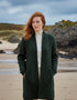Aran Crafts Celtic Braid Coat | Green