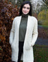 Aran Celtic Braid Edge Coat | Natural