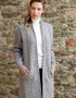 Aran Crafts Celtic Braid Edge To Edge Coat | Grey