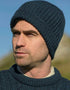 Gerippte Beanie-Mütze | Marineblau