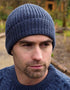 Ribbed Beanie Hat | Blue