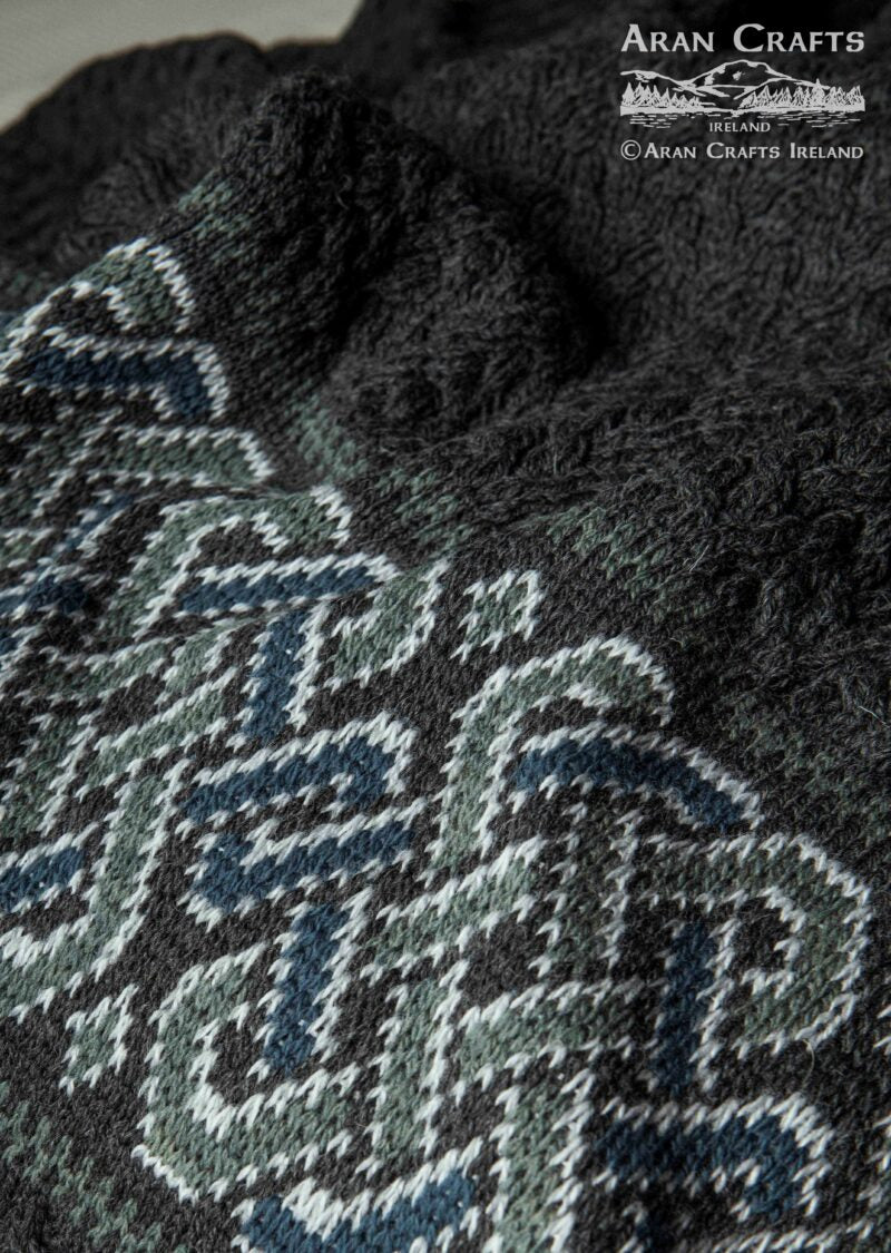 Aran Celtic Charcoal Throw