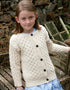 Kids Aran Cardigan | Natural