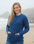 Aran Crafts Lumber Cardigan | Blue