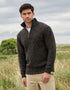 Men's Donegal Wool Half Zip Sweater | 100% Irish Wool