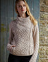 Aran Cable Knit Side Zip Jacket | Parsnip