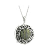 Solvar Round Marble Celtic Pendant