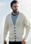 Aran Woollen Mills Merino Wool V-Neck Cardigan