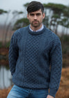 Inis Mor Aran Sweater | Denim