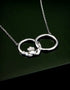 Sterling Silver Claddagh Circle Necklet